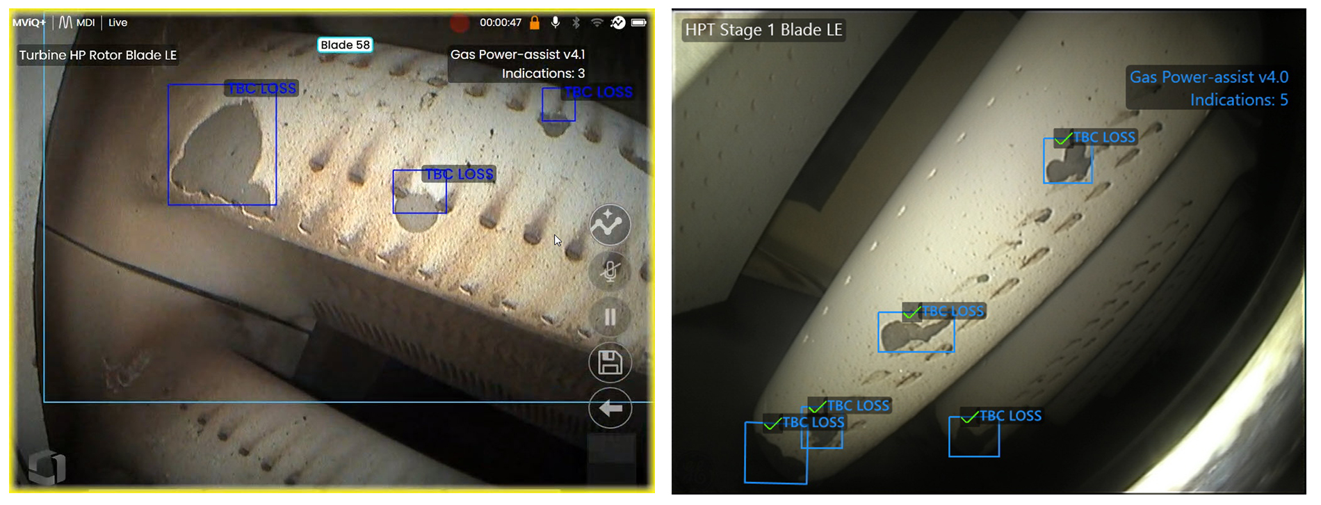 ADR人工智能輔助缺陷識別系統(tǒng)識別缺陷及葉片智能計(jì)數(shù)功能